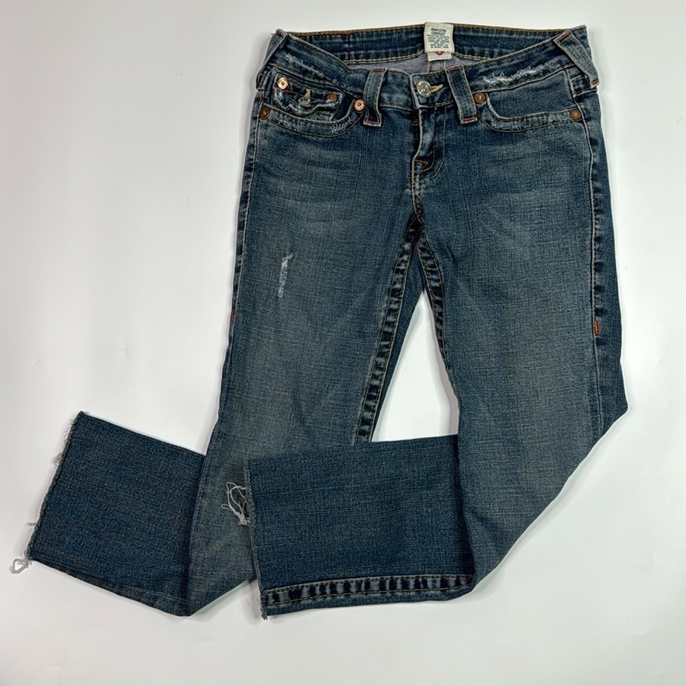 True Religion Cropped Denim Jeans Size 26